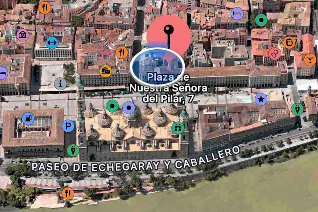 La Plaza Del Pilar Lejlighed Zaragoza Eksteriør billede